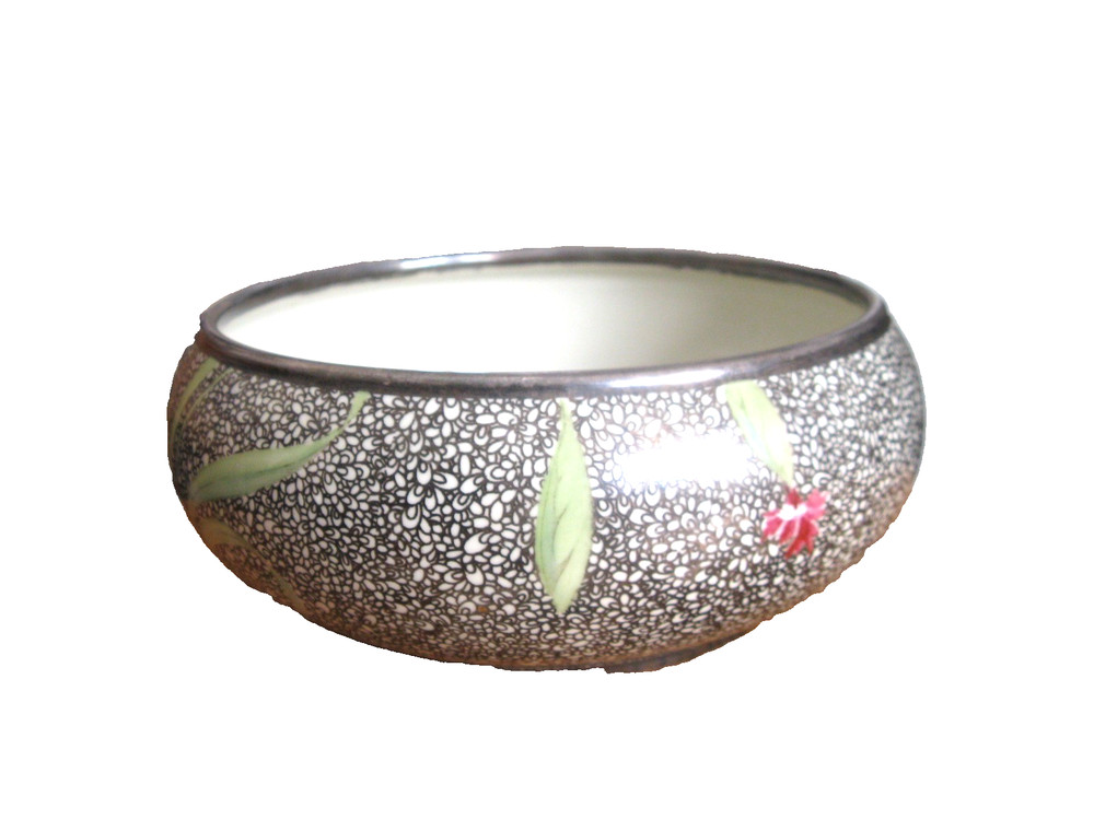 Rosenthal Germany Round Floral Planter