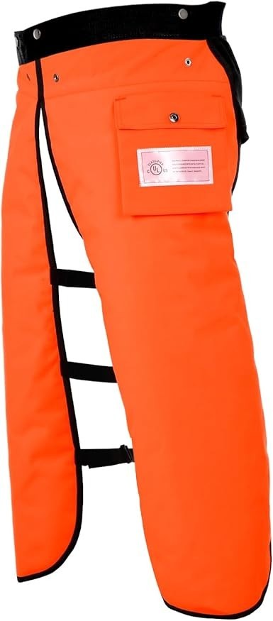 8-Layer Chainsaw Chaps Apron Wrap Adjustable Pants with Pocket for Loggers Class