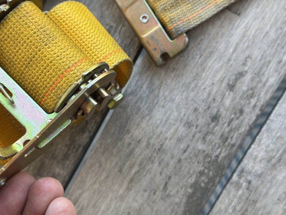 2 - Kinedyne E-Track Ratchet Strap 12'LX2" /1000lbs work load
