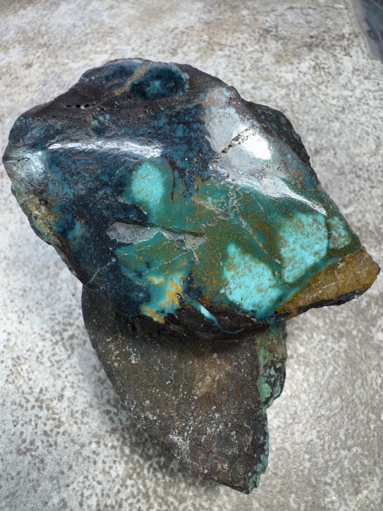 Hubei turquoise stabilized great multi color and pattern very hard material