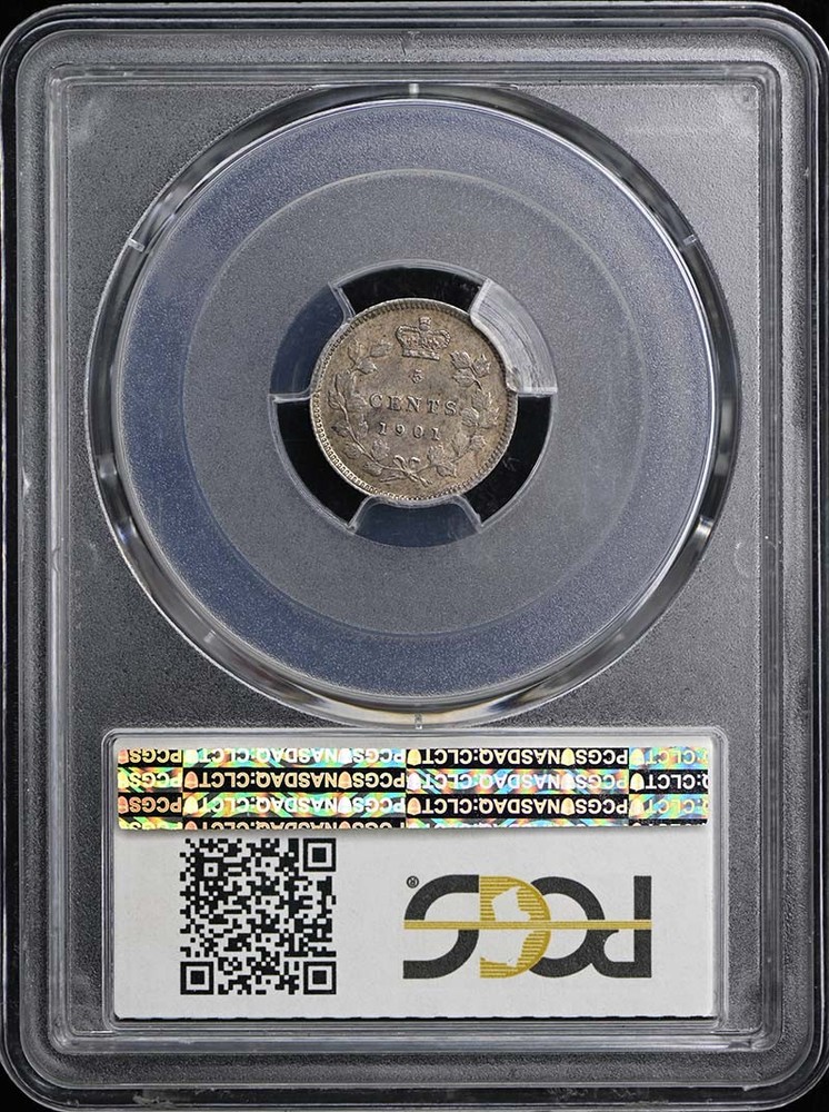 1901 5C Canada Victoria PCGS MS62