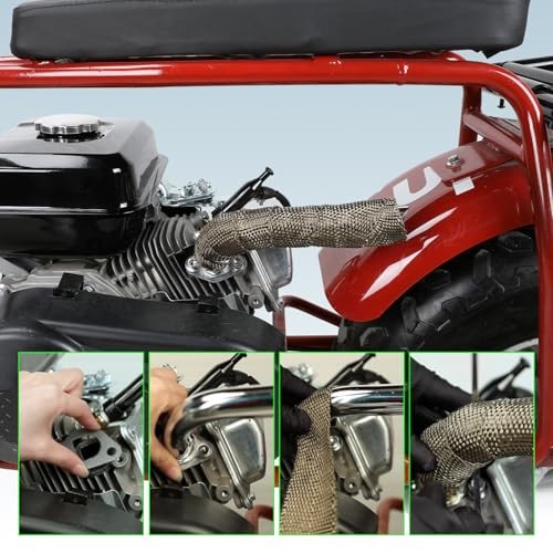 Coleman Mini Silver Header Exhaust Pipe Kit - 212cc 196cc