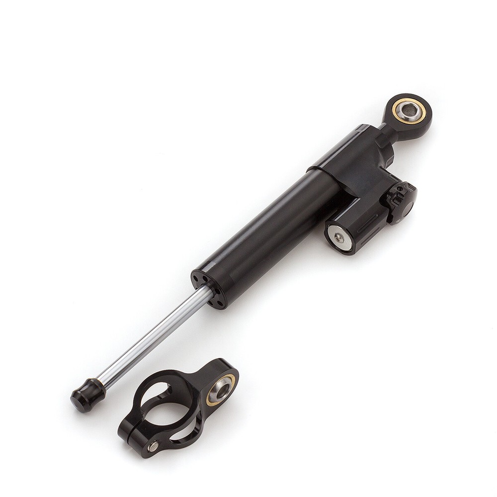 Aluminum Motorcycle Steering Damper Stabilizer Linear Reversed Control Black
