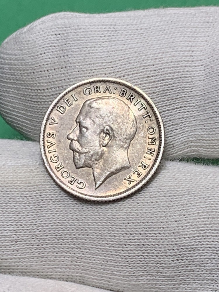 1916 Great Britain 🇬🇧 Silver Six 6 Pence (A2189)