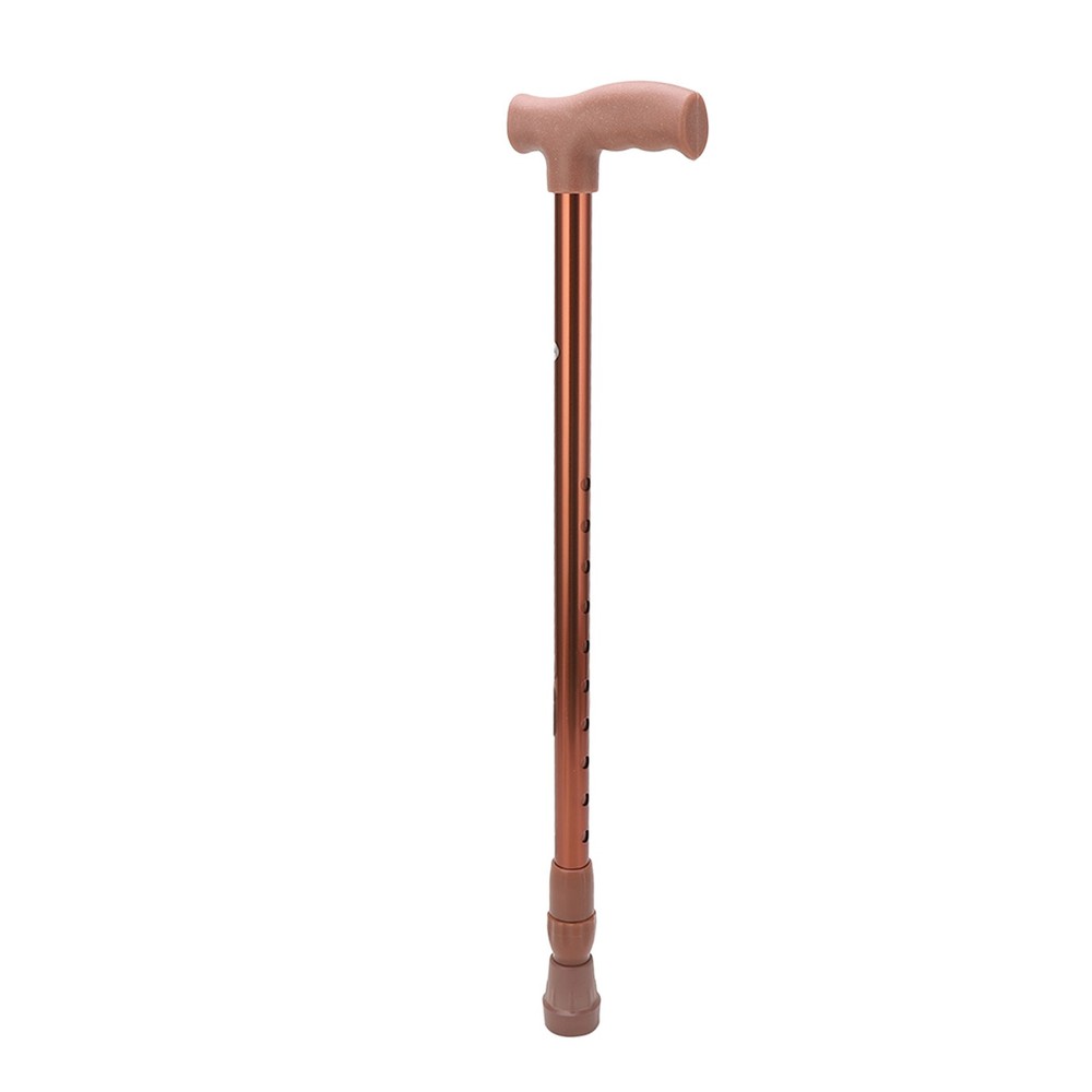 Walking Cane Adjustable Ergonomic Soft Rubber Hand Grip Lightweight Mobility OMO