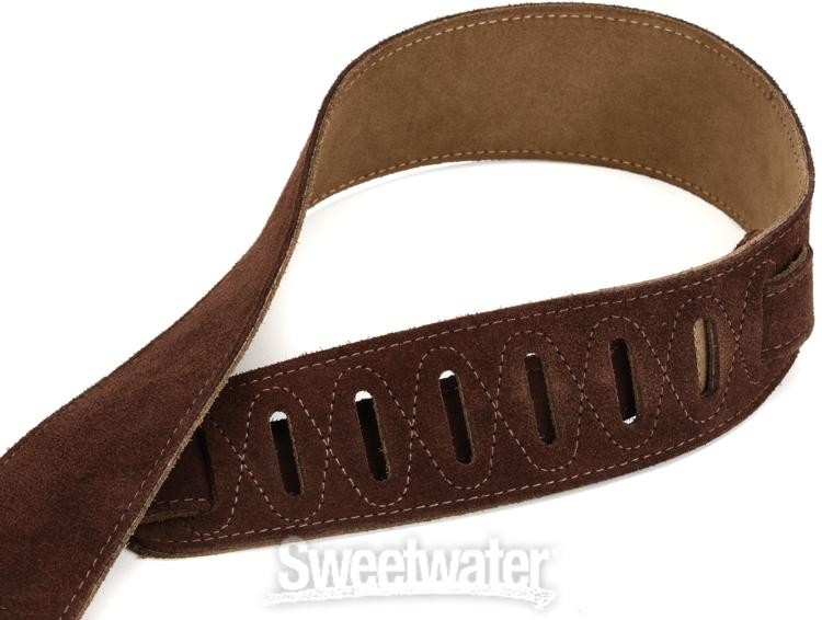 Levy's MS26 Suede Guitar Strap - Brown