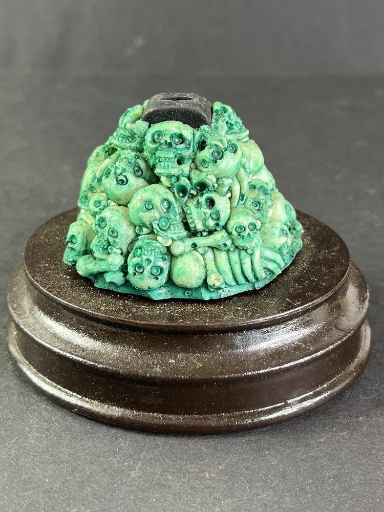 Decorative Skull Based Display Stand Gothic For Letter Opener or Small Dagger