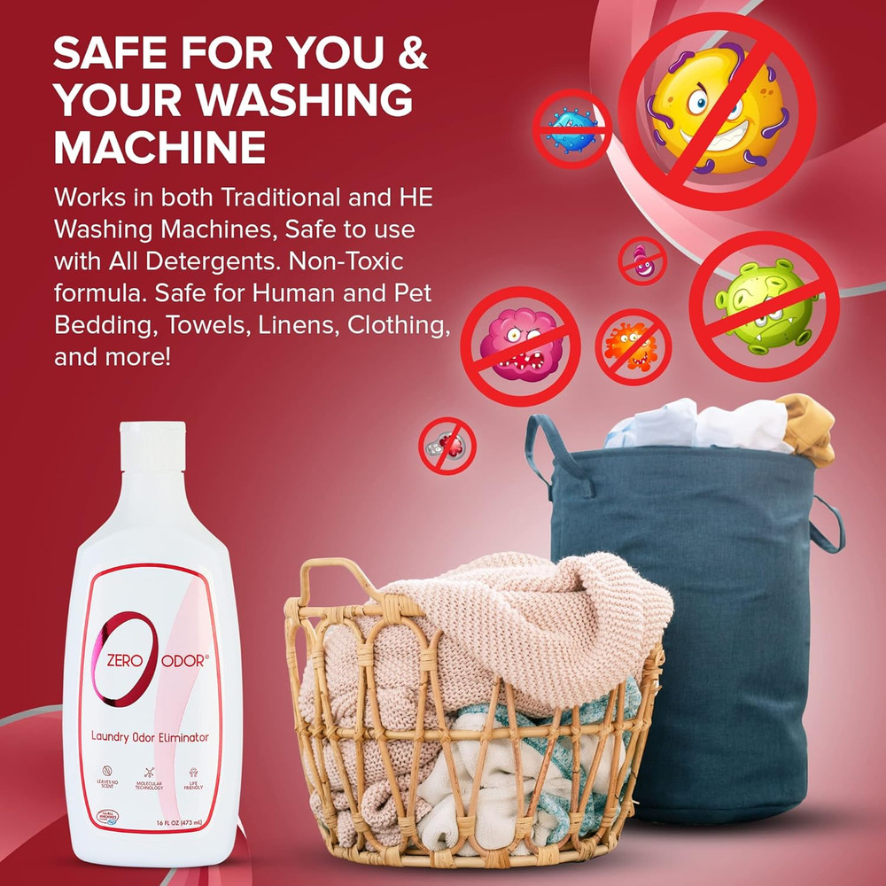 – Laundry Odor Eliminator - Permanently Eliminate Laundry Odor – Patented Mol...