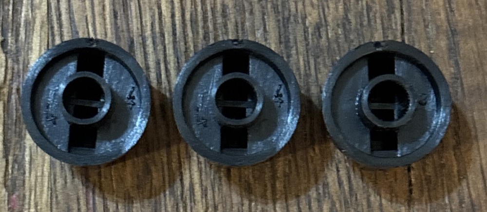 Nad 6325 Cassette Deck 3 Knob Adjustment Set OEM - Replacement Knobs