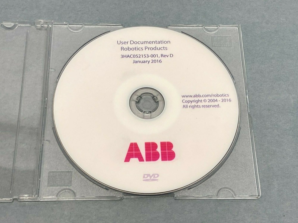 ABB 3HAC052153-001 Rev D User Documentation DVD Robotics Products