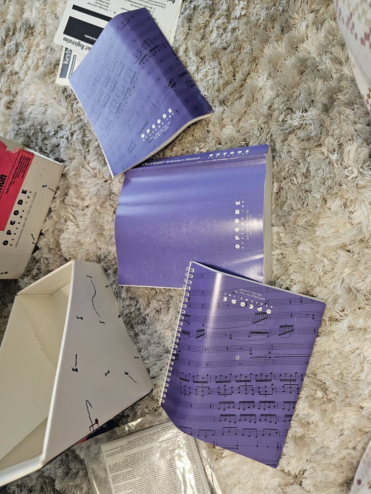 Opcode Overture Academic Edition Box Set Manuals Disks Vintage Music Software