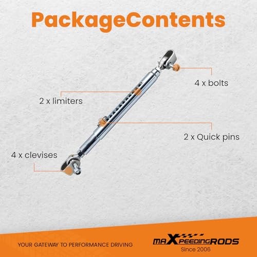 Front End Travel Limiters Universal Weld-on Quick Adjustable Mounting Hardware
