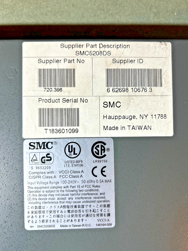 SMC EZ STACK 10/100 5208DS