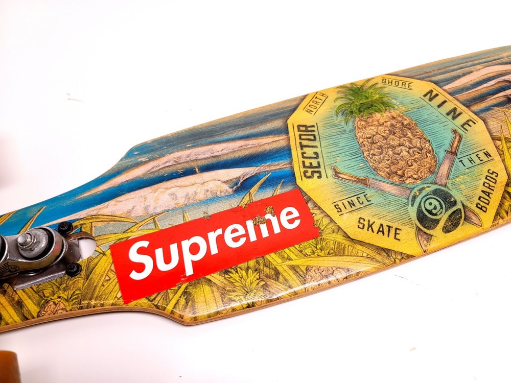 Sector 9 Longboard Skateboard Drop Through Gullwing Sidewinder II Pineapple