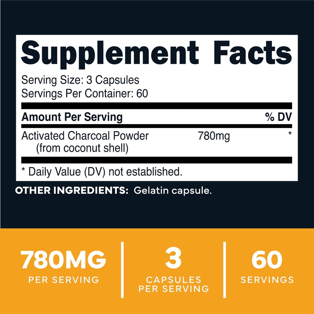 Zero Activated (180 Count) - 60 Servings, 780mg Per Serving, from Coconut She...