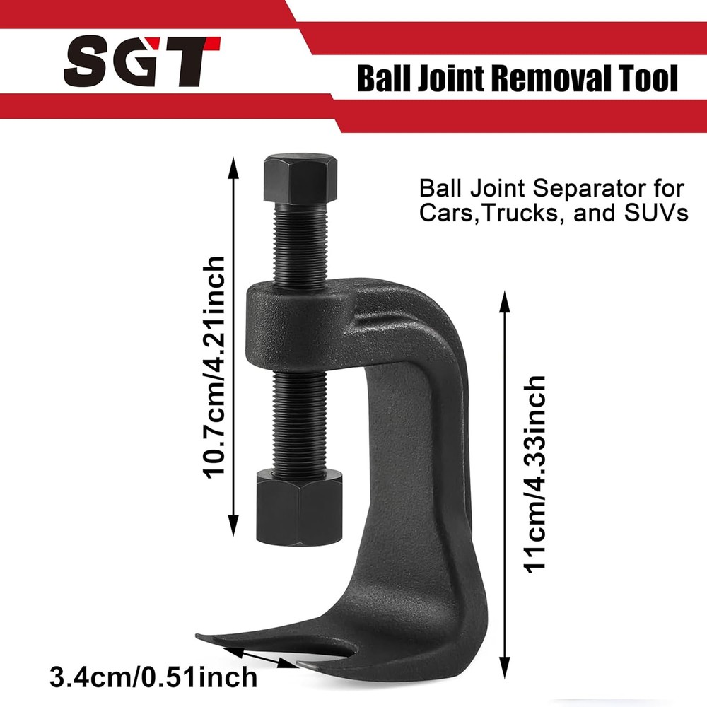 SGT Ball Joint Separator, Universal Ball Joint Puller with Lower Control Arm Pry