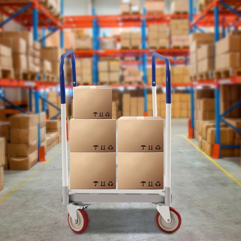 1500 lbs Professional Panel Cart Dolly Rectangular Low Noise with 5inch Caster