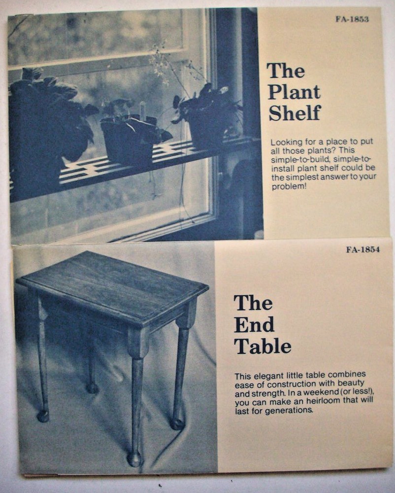 Plant shelf and End Table workworking pattern