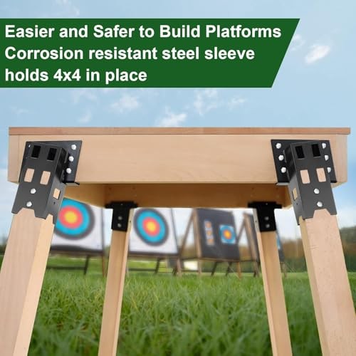 Deer Stand Brackets, Outdoor 4x4 Compound Angle Brackets, Elevator Bracket for