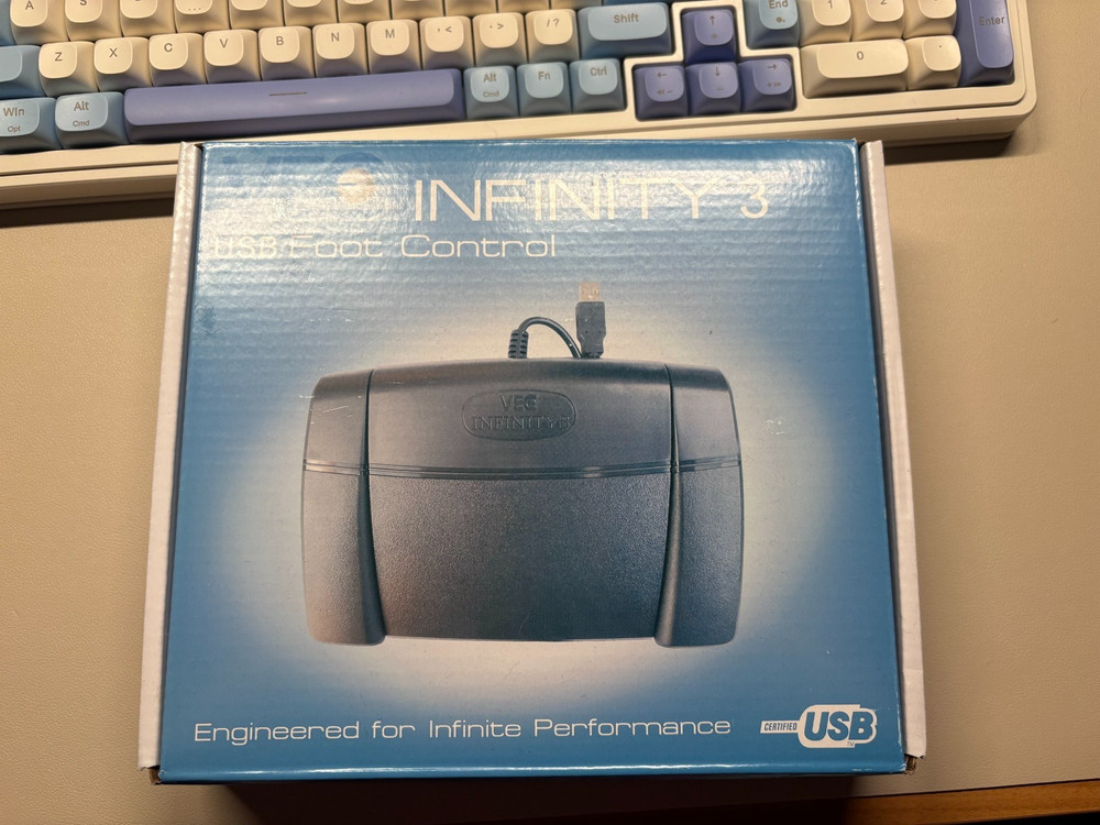 Infinity 3 USB Foot Pedal Control w/ Computer Plug In