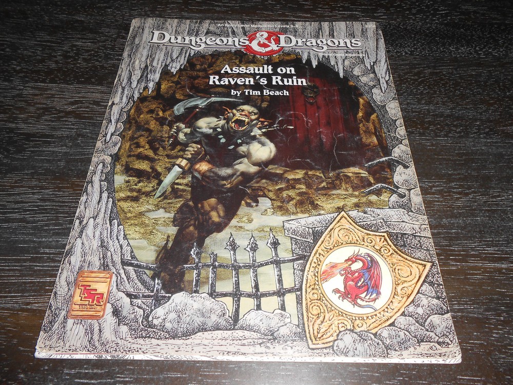 Assault on Raven's Ruin AD&D D&D 2e Dungeon Dragon (missing standees)