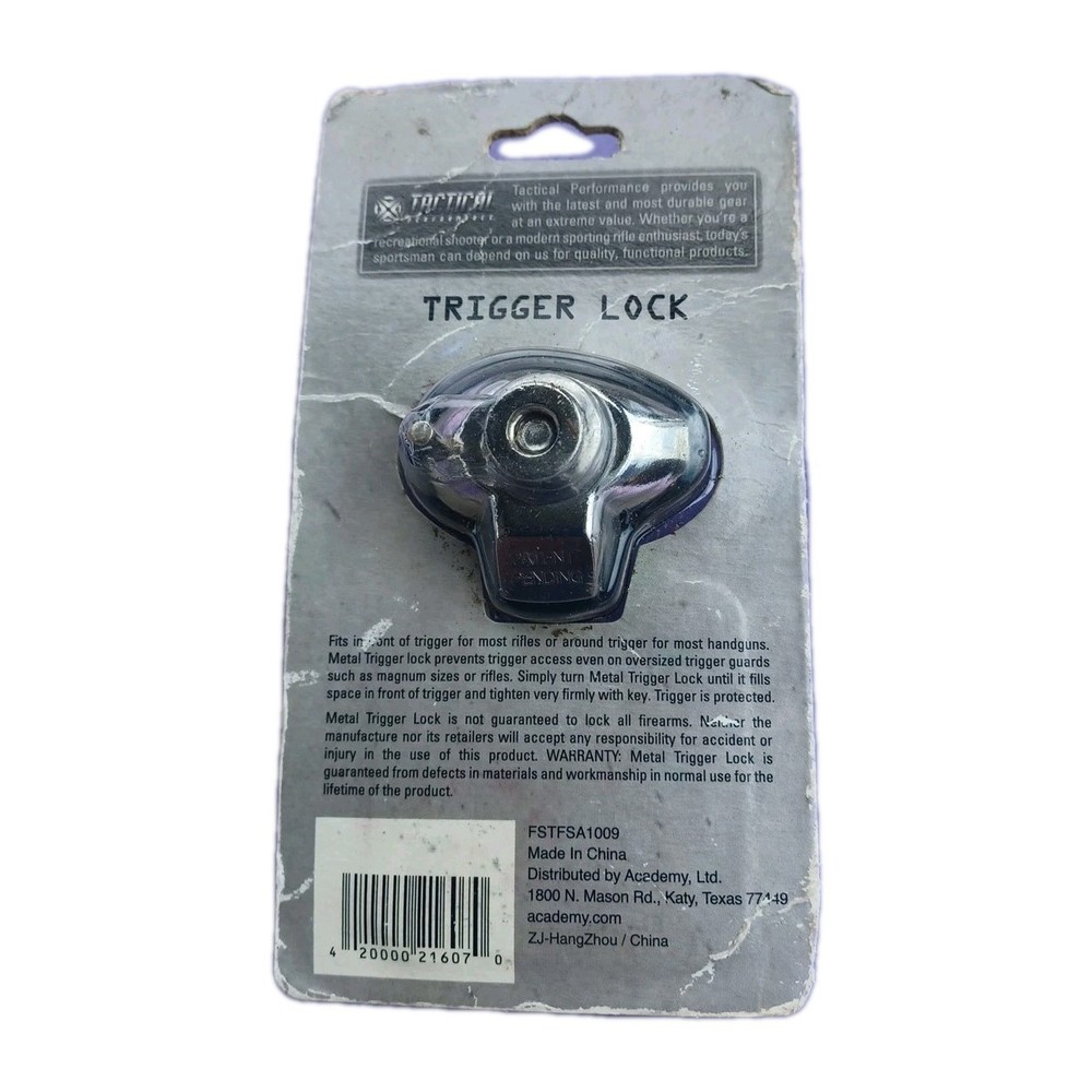 NEW Tactical Performance Gun Trigger Lock with key