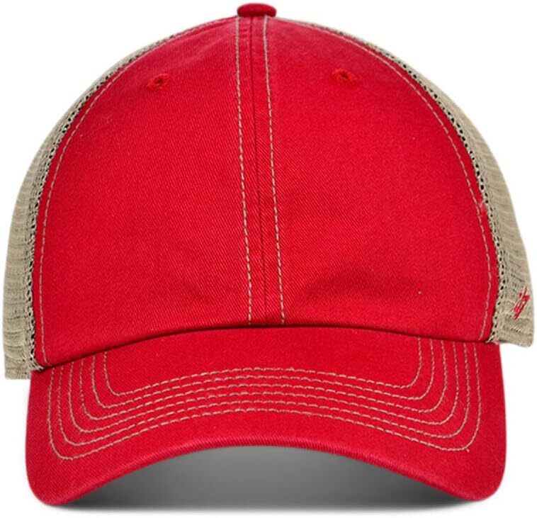 '47 Blank Trawler Clean Up Adjustable Red Snapback Cap