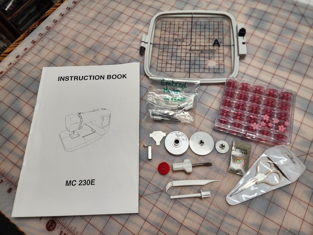 Janome Memory Craft 230E Computerized Sewing/Embroidery Combo, Portable