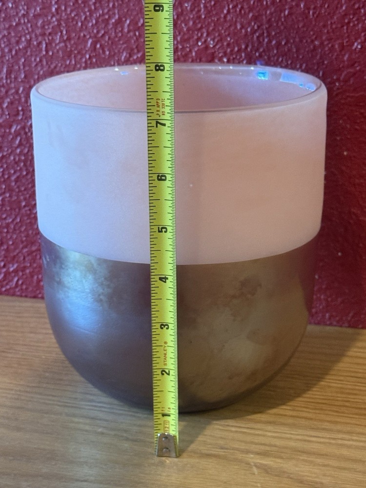 Plumrose Planter Vase Unmarked 7” Tall