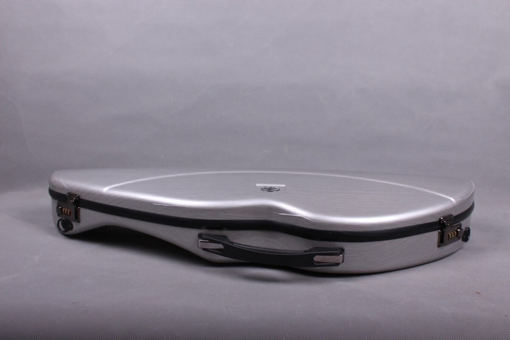 Silver Carbon Fiber Violin case 4/4 Violin Box Code Lock Strong Light Case strap