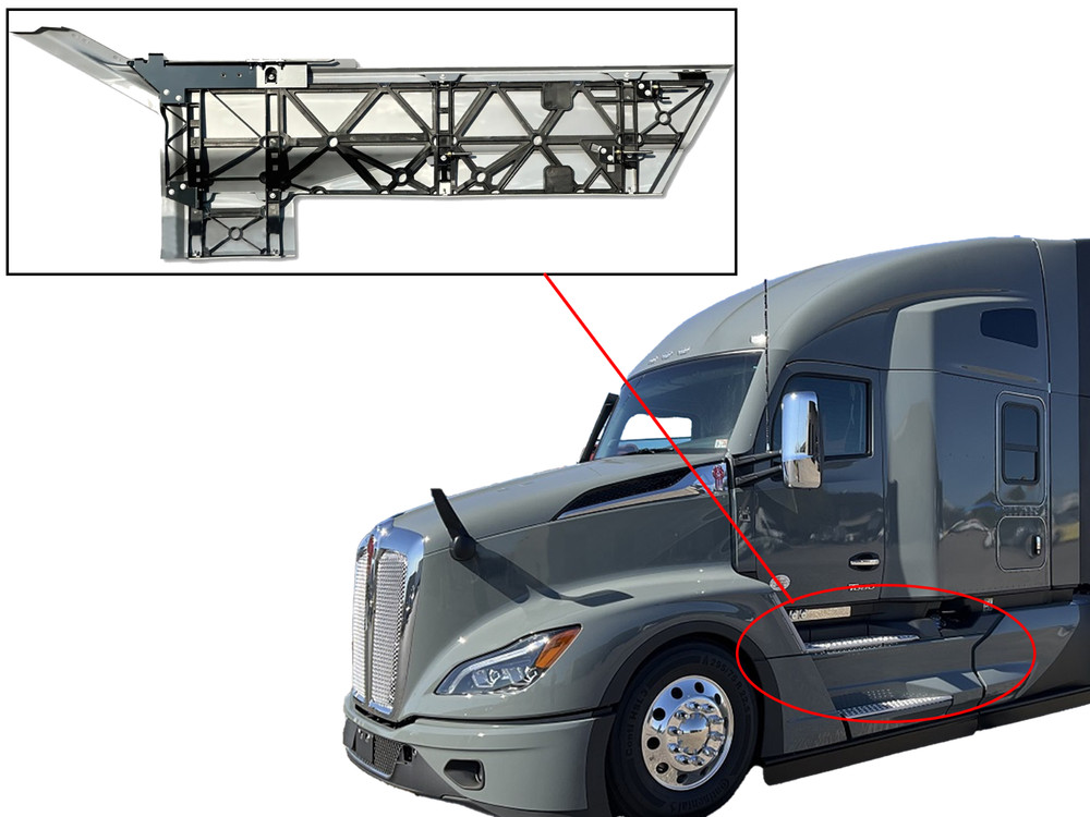 Front Step Fairing Panel Bracket Left Driver For Kenworth T680 Next Gen 2022+