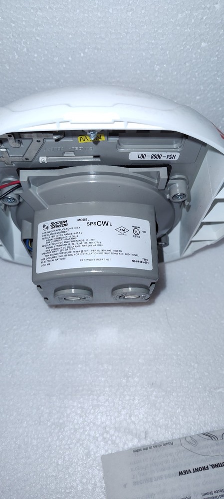 System Sensor 7122 Fire Alarm - White