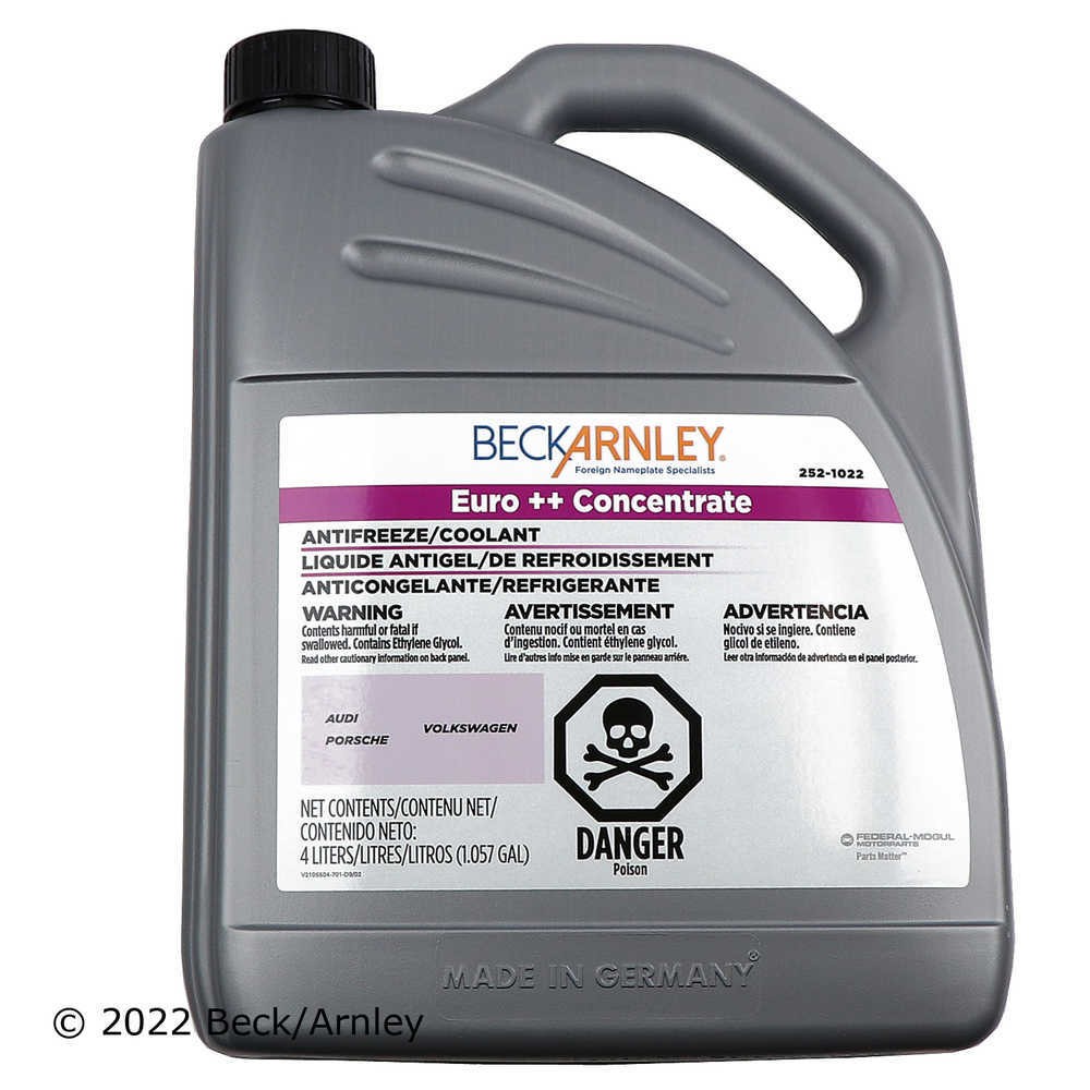 Engine Coolant / Antifreeze Beck/Arnley 252-1022