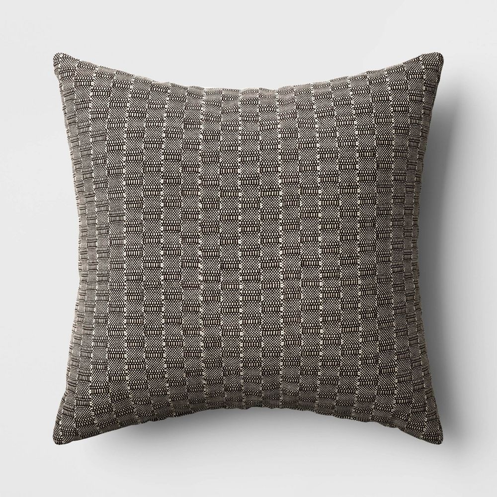 Oversized Textural Woven Square Throw Pillow - Threshold