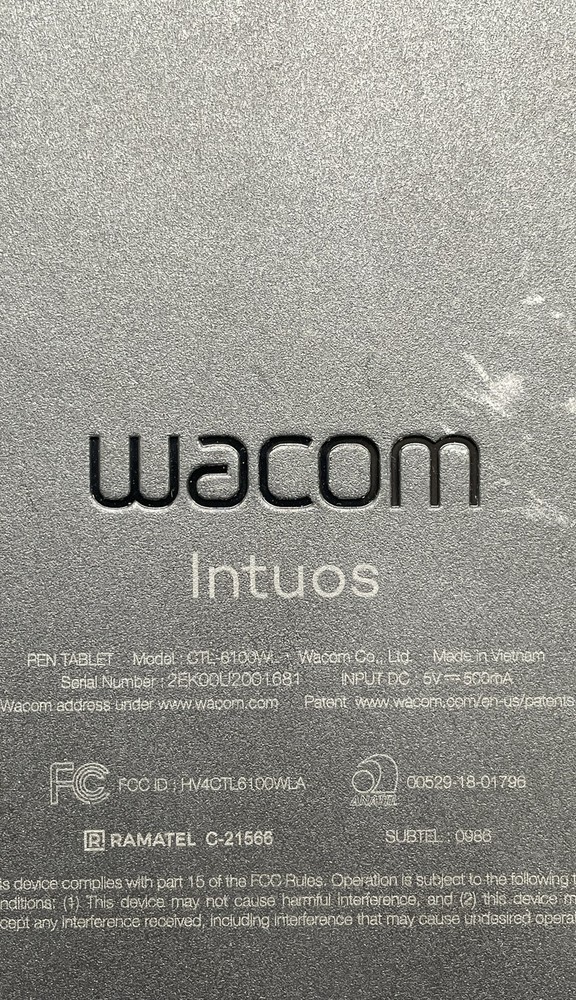 Wacom Intuos CTL-6100WL Wireless Bluetooth Graphic Tablet for Drawing
