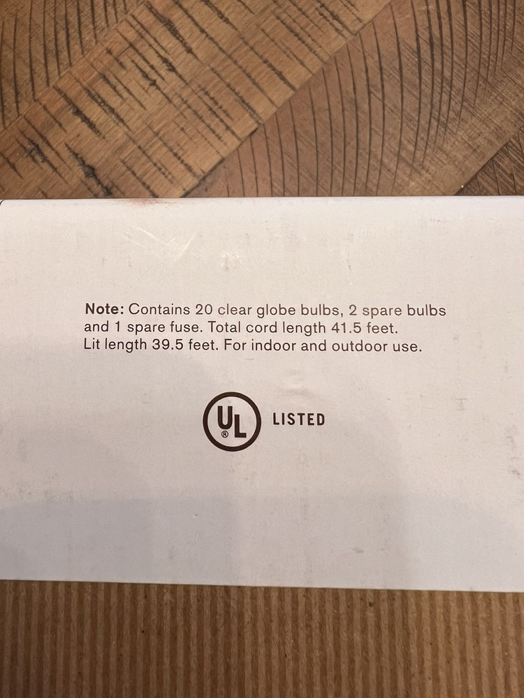 New Pottery Barn Globe String Lights Indoor Outdoor