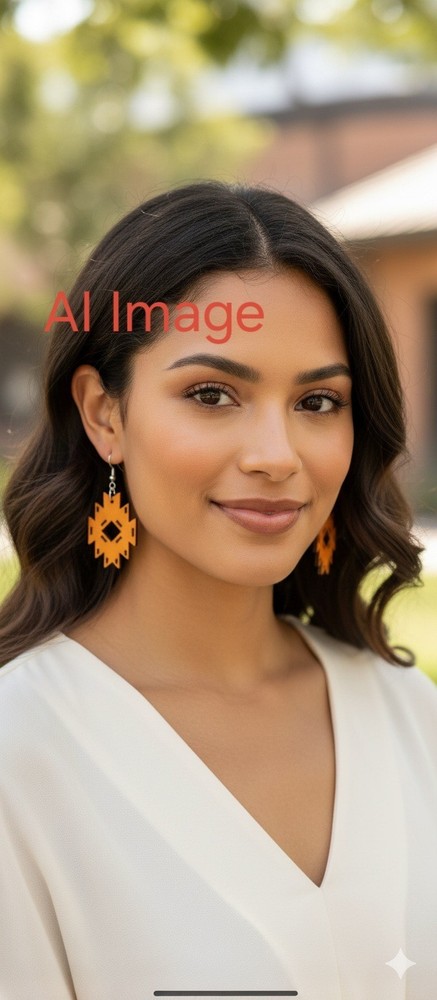 Handcrafted Tooled Leather Western Earrings