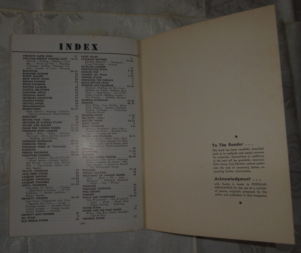 Vintage 1940 Practical Finishing Methods Book No 4543