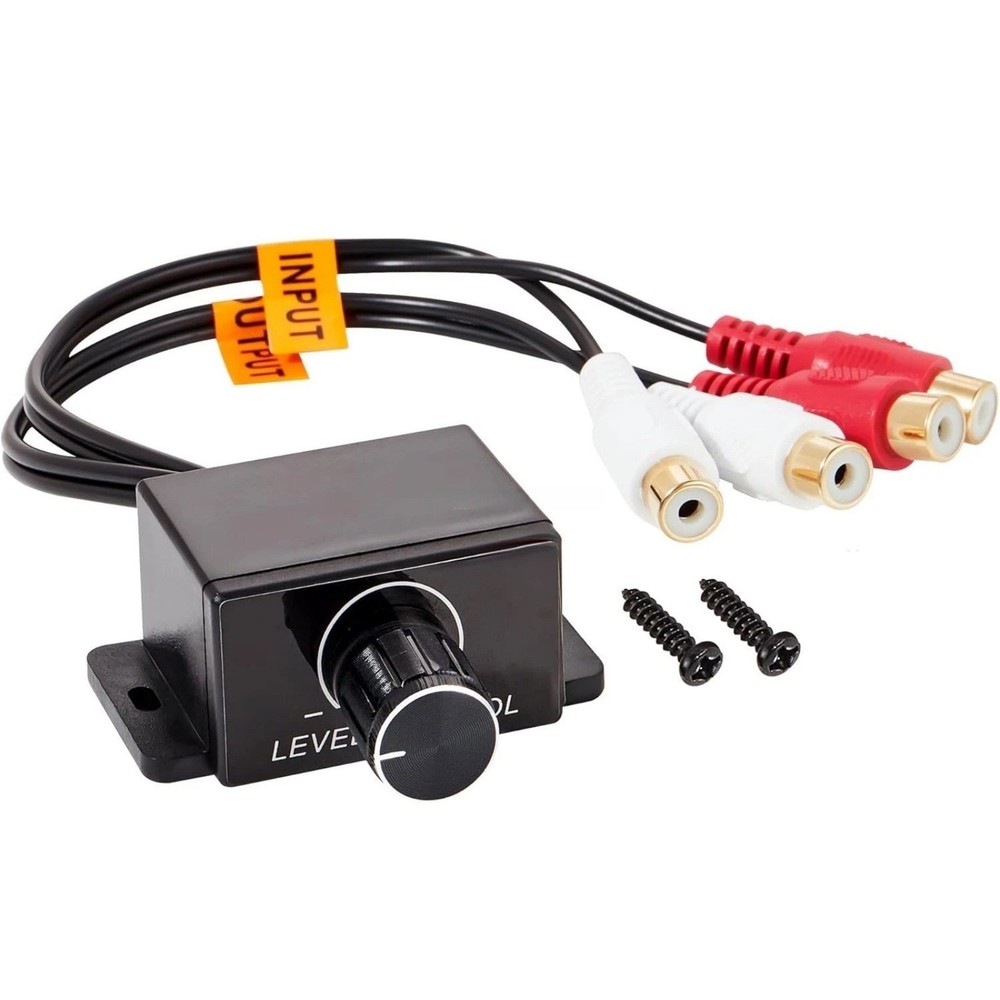 RCA Level Control Knob Remote Bass Controller for AMP and Head Unit Connection