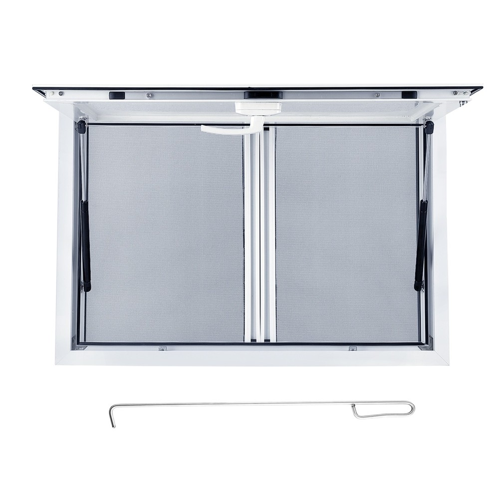 Aluminum Alloy Concession Window 36"/48" for Food Trucks w/ Sliding Screen