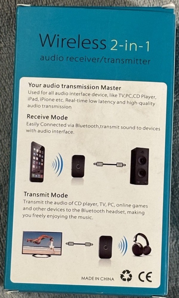 Wireless 2 in 1 Audio Receiver/Transmitter
