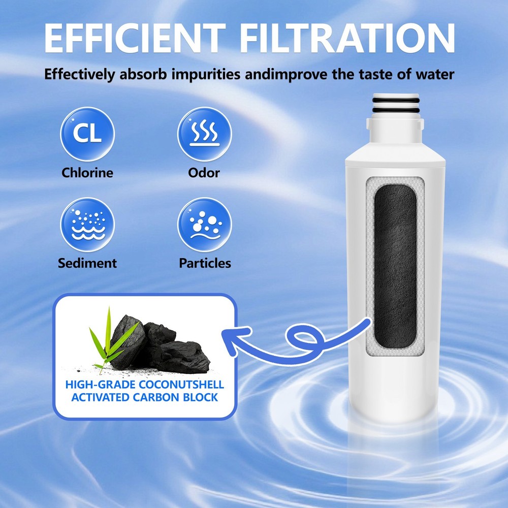 4 PACK Refresh Refrigerator Ice Water Filter For LG LT1000P ADQ747935 Brand New