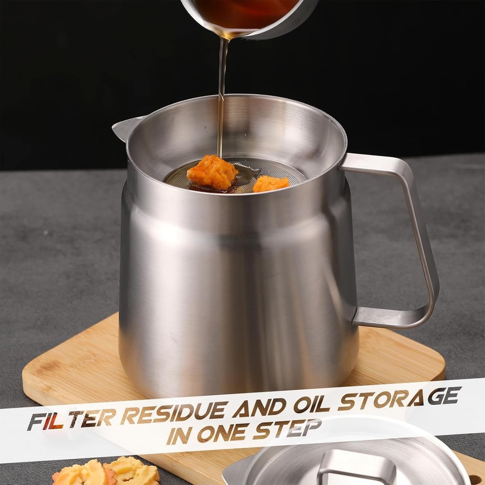 2.1 Quarts/ 2 Liter Stainless Steel Kettle Pot Multipurpose Cooking Pot Brushed