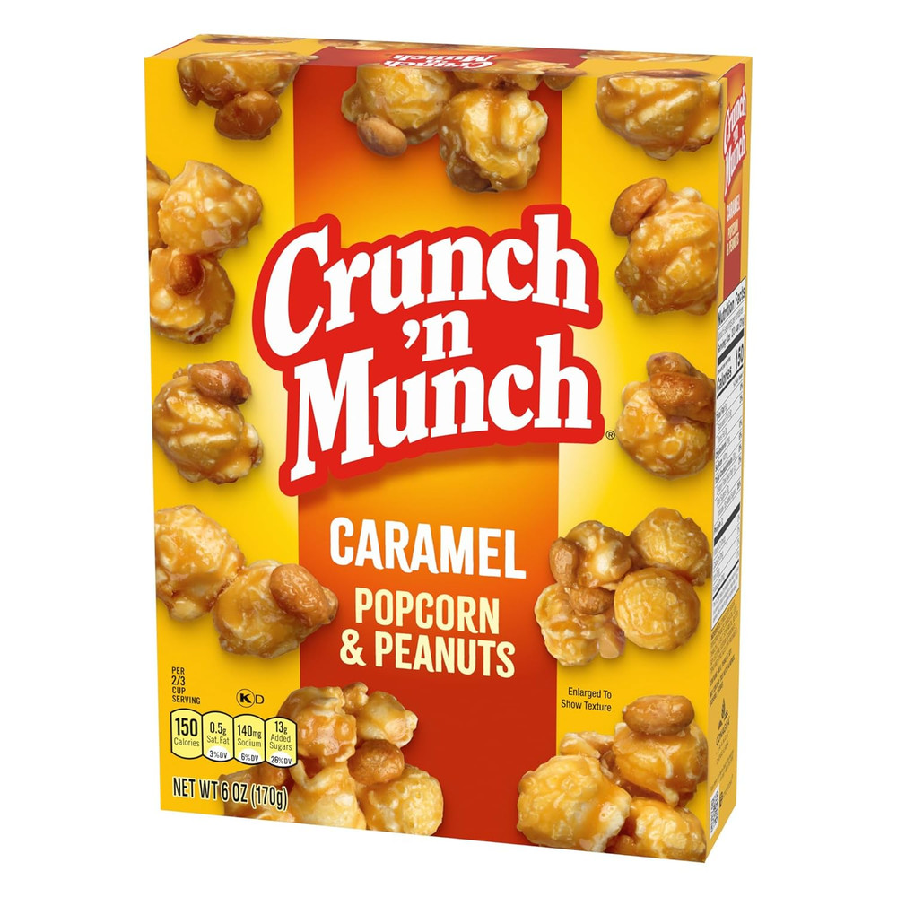 Caramel Popcorn with Peanuts, 6 Oz.