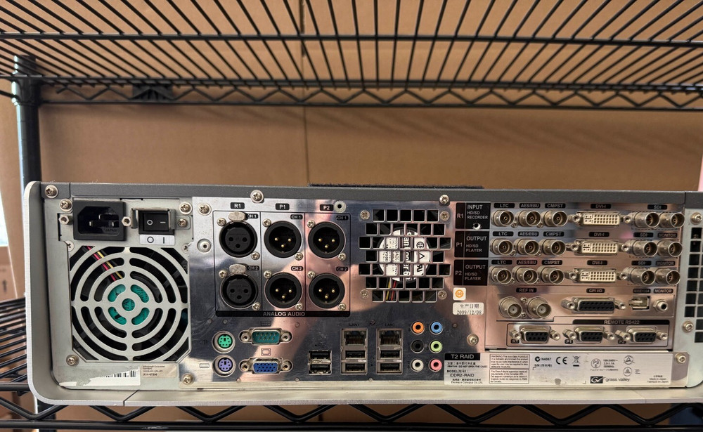 Grass Valley T2 iDDR2 RAIDCL Intelligent Digital Disk Recorder (Part # 101)