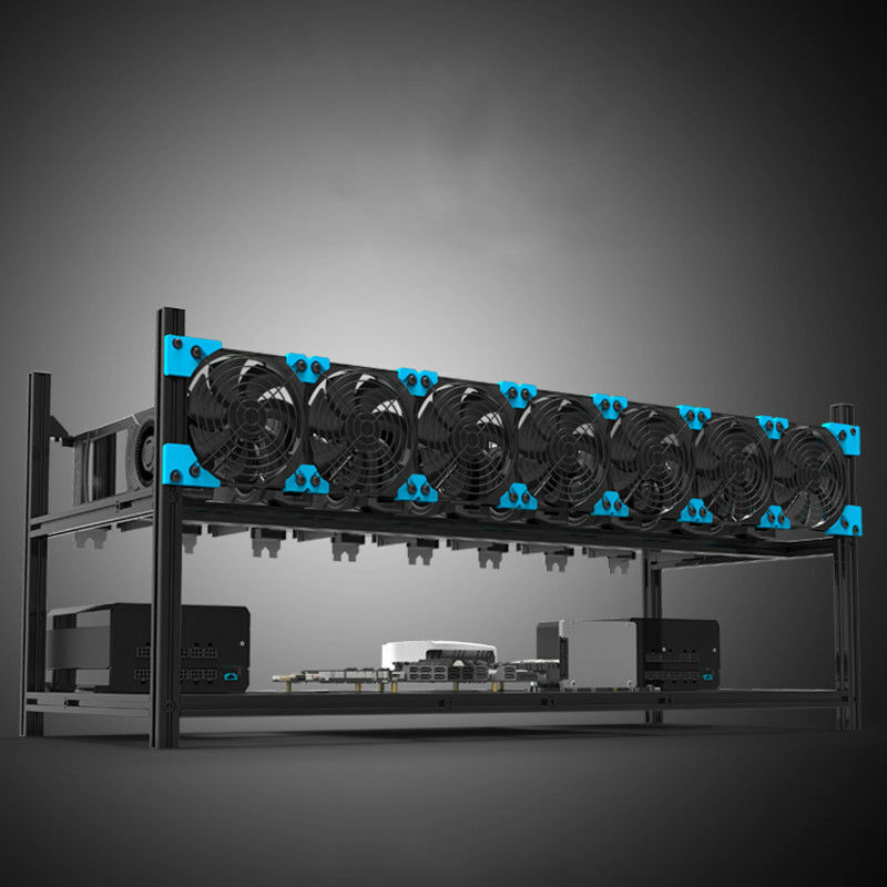 Starter Bitcoin Mining Rig Open Frame 0-GPU Pro Cryptocurrency Miner BITPUNISHER