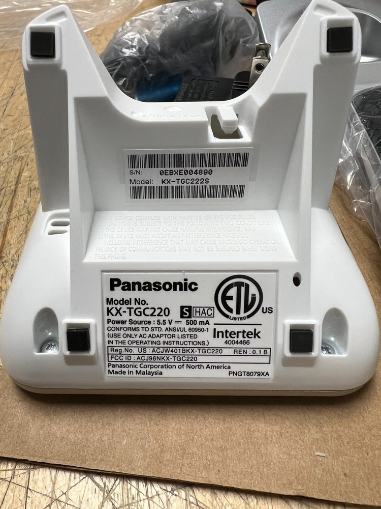 Panasonic KX-TGCA220SP Base and 2 Hand Set Silver