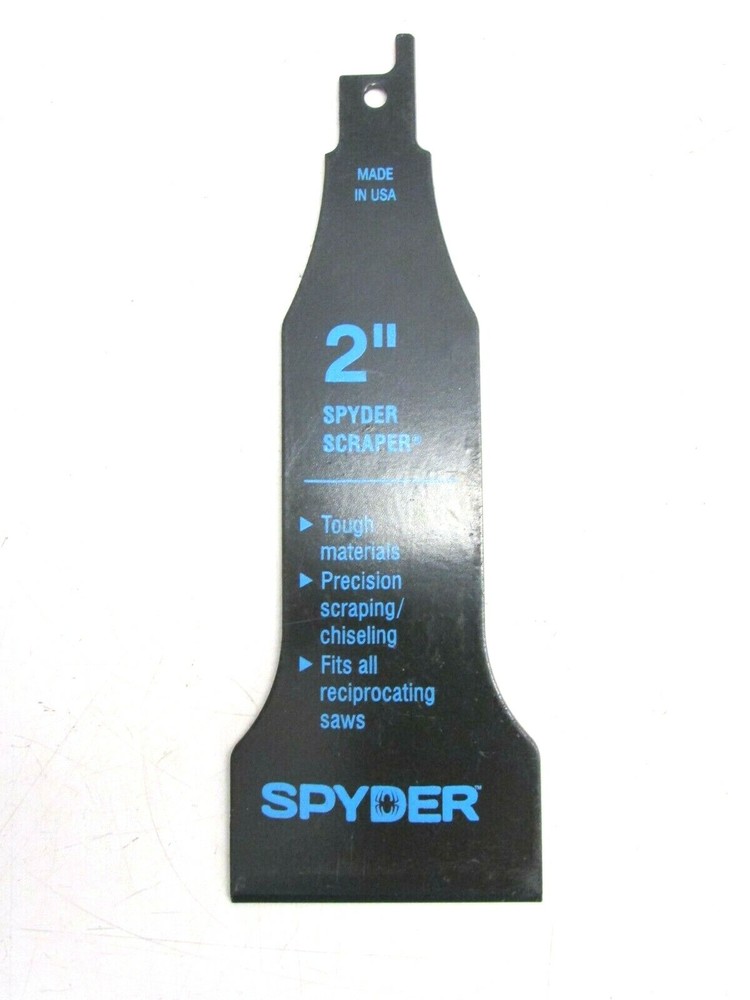 NEW! SPYDER 2" SCRAPER BLADE RECIPROCATING SAW ATTACHMENT