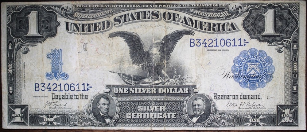 1899 Black Eagle Silver Certificate Low Grade Lyons Robert P277