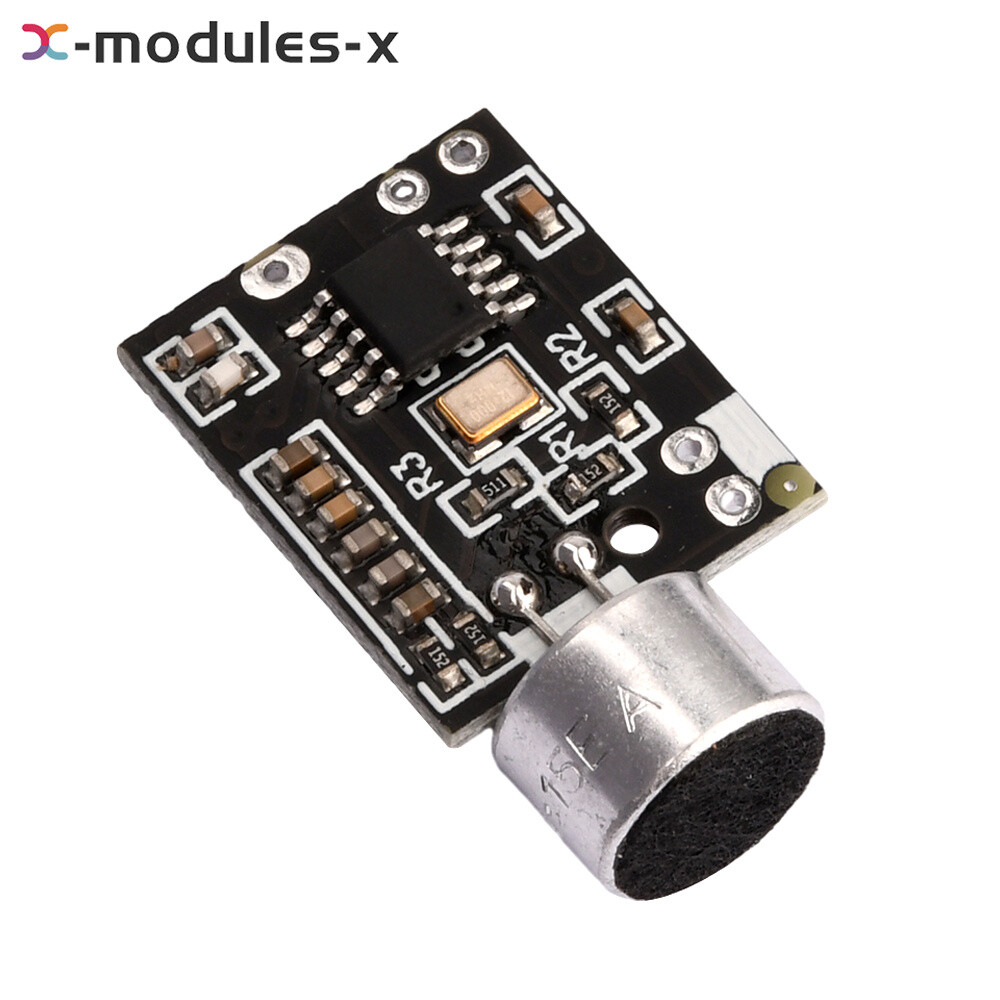 Wireless Microphone MIC FM 10dBm Transmitter Module Support Dual-channel Stereo